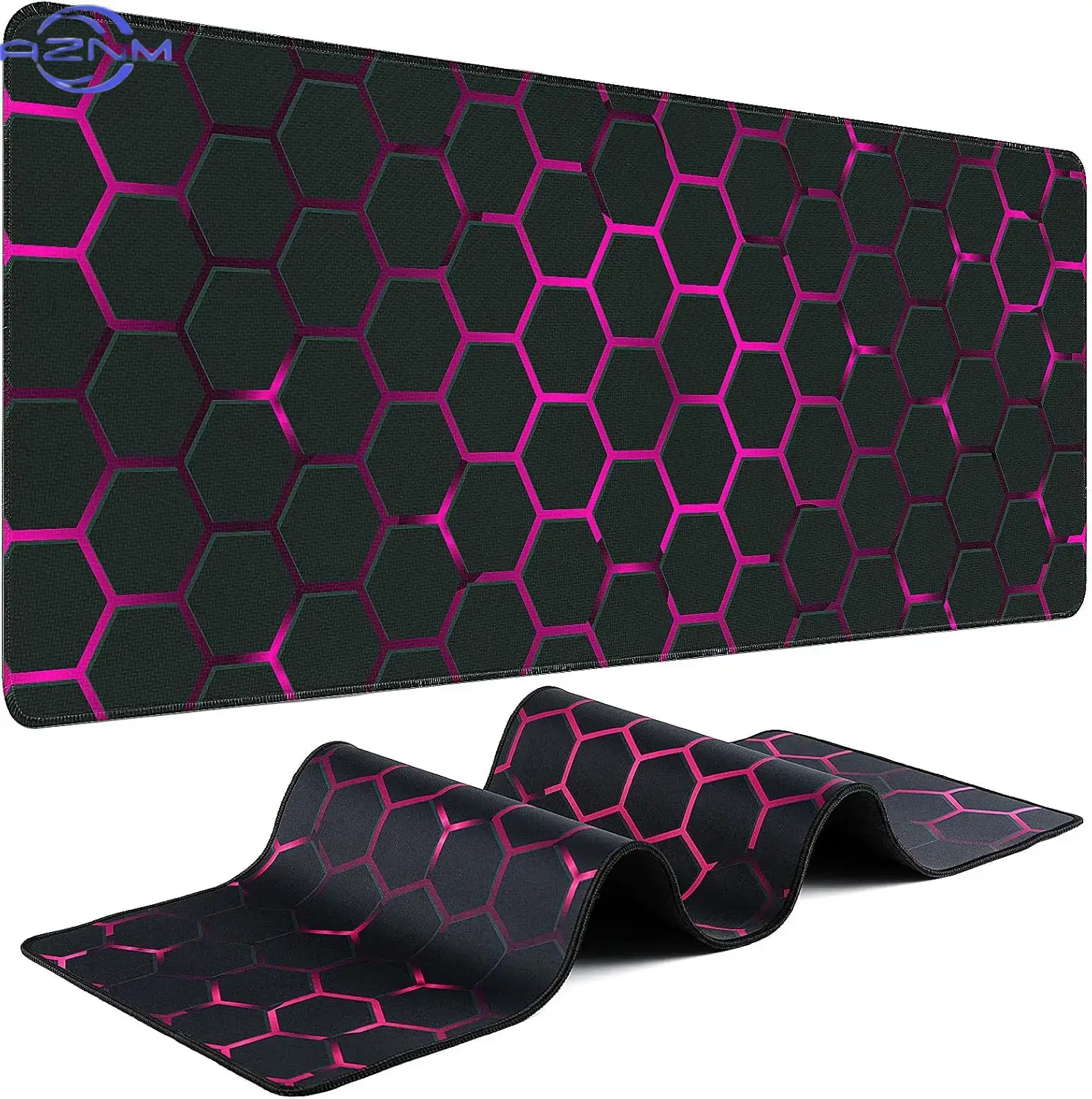 Office Tech Setup - Tappetino per Mouse Grande Tech Pink