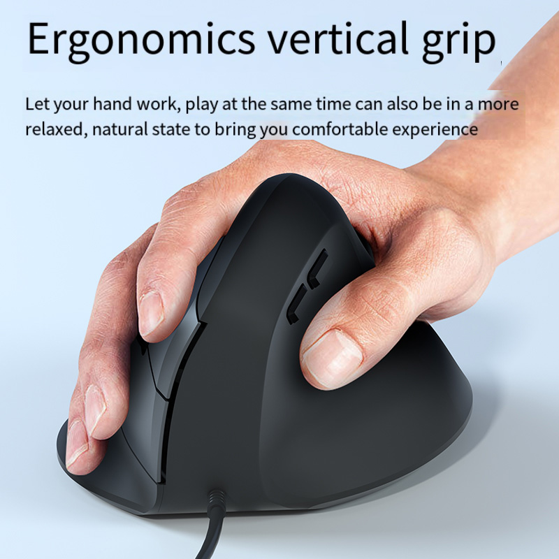 Ergonomic Mouse Vertical - Mouse RGB verticale destro cablato Mouse