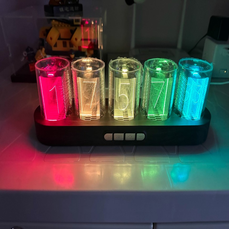 Office Tech Setup - Orologio a tubo LED Nixie RGB