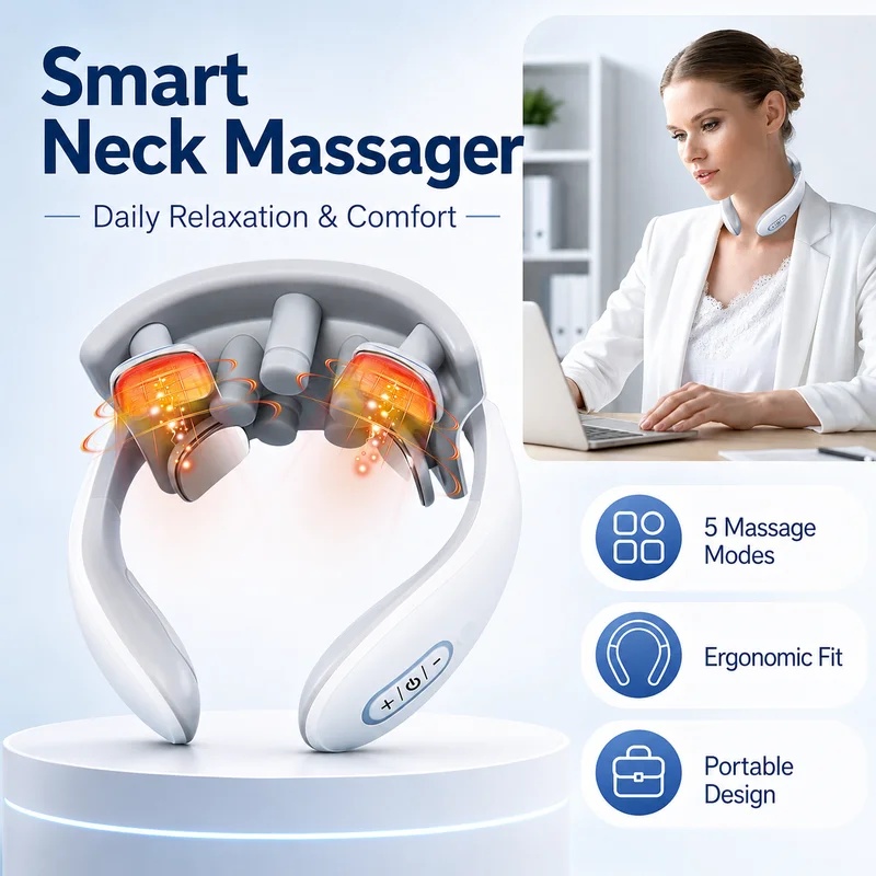 Office Technology - Massaggiatore Intelligente per il Collo per