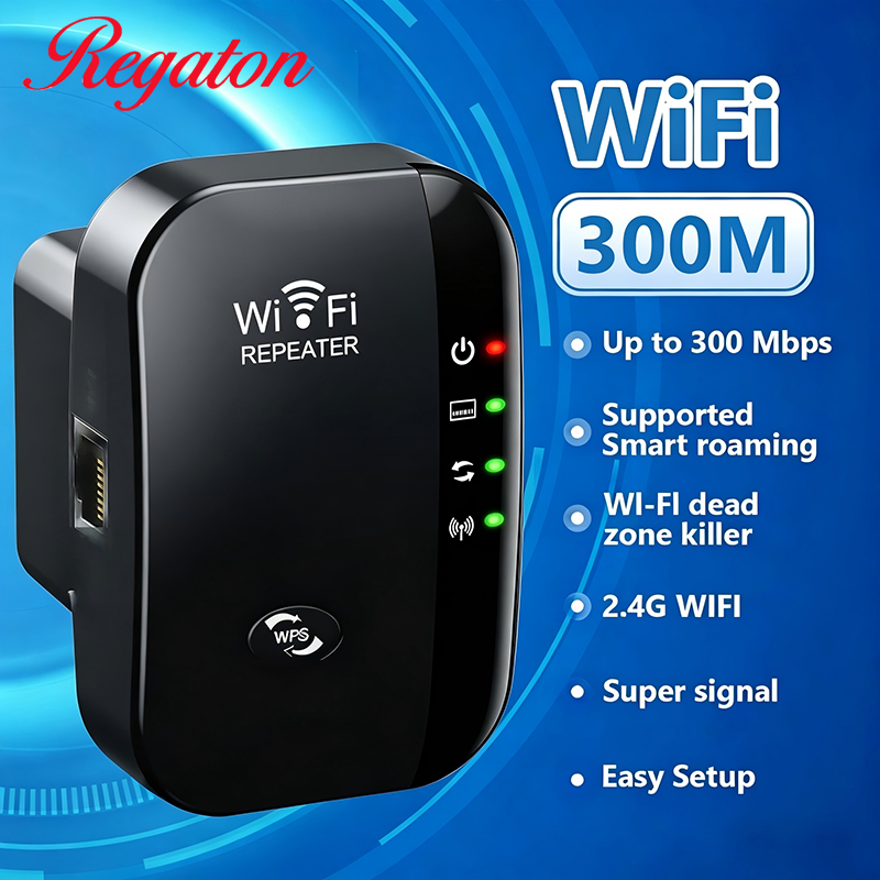 Office Technology - Ripetitore WiFi Wireless 300M 2.4GHz, Amplificatore