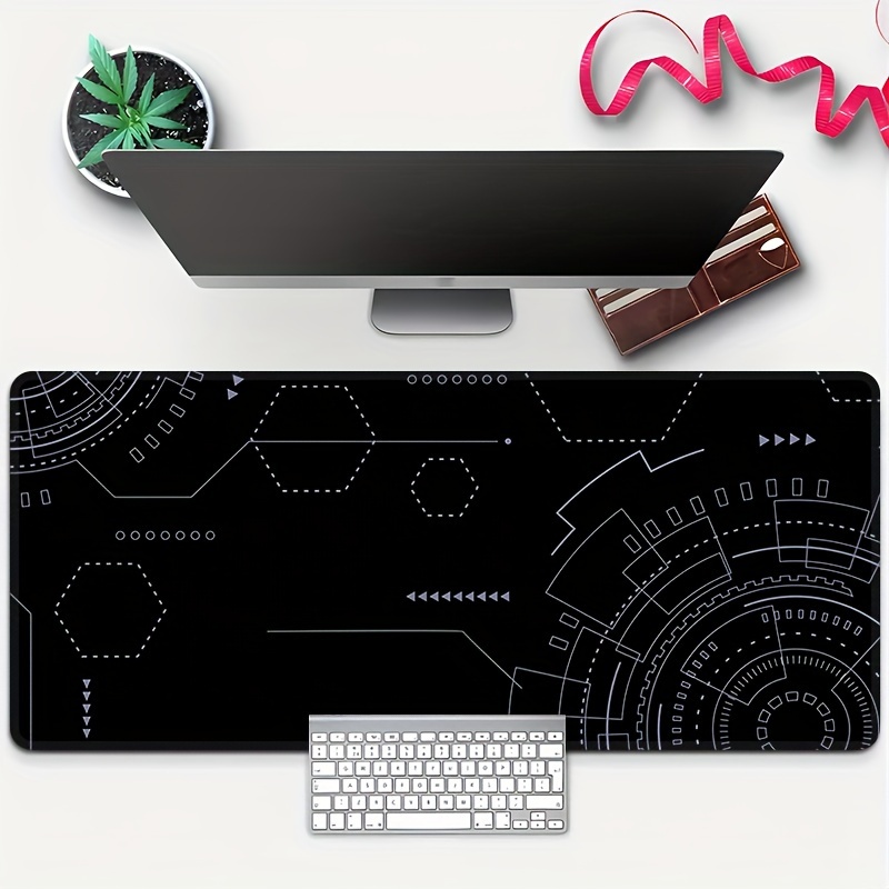 Office Tech Setup - Tappetino da Scrivania Esteso con Stampa