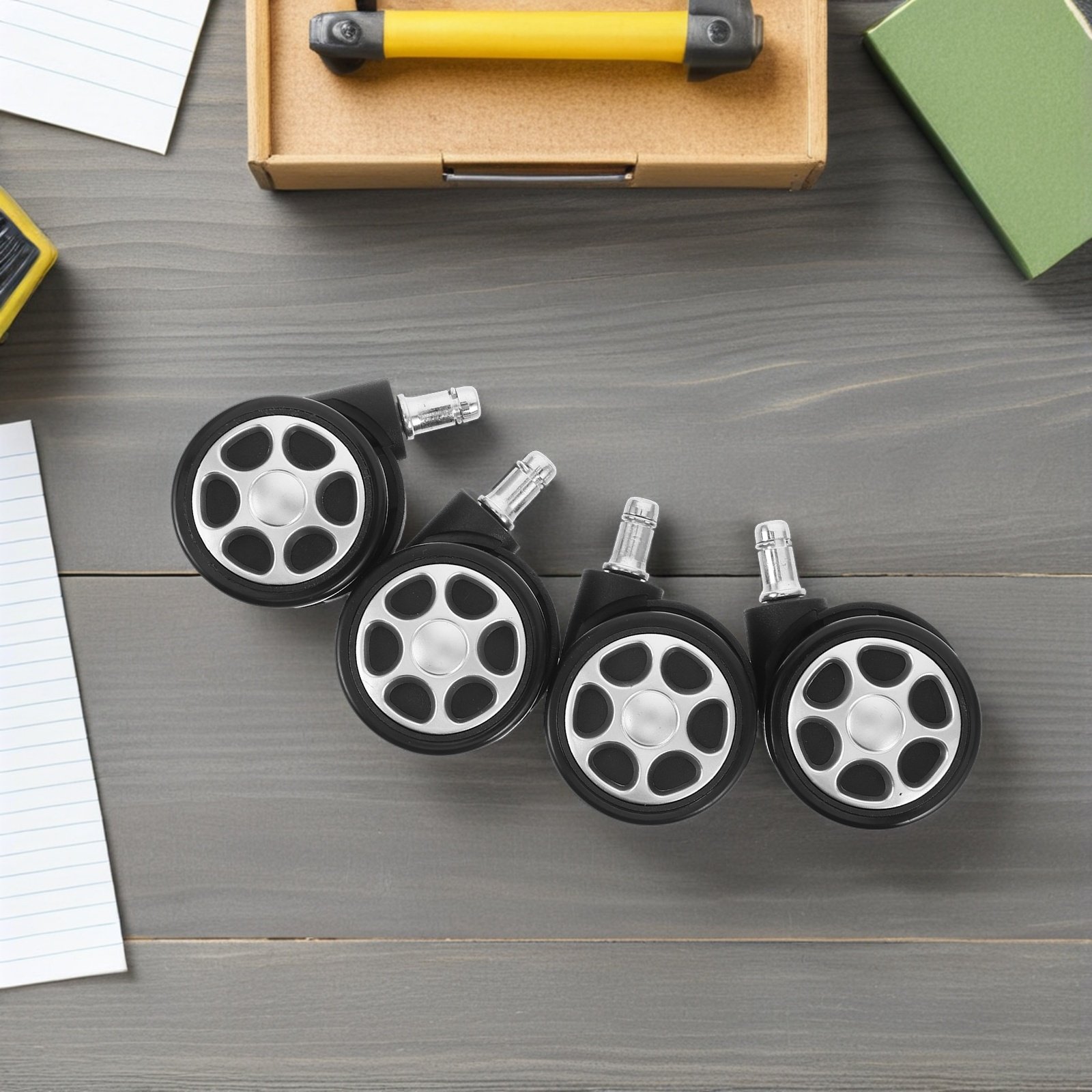4 ruote in plastica da 2,5 pol - Office Technology recensione e prezzo