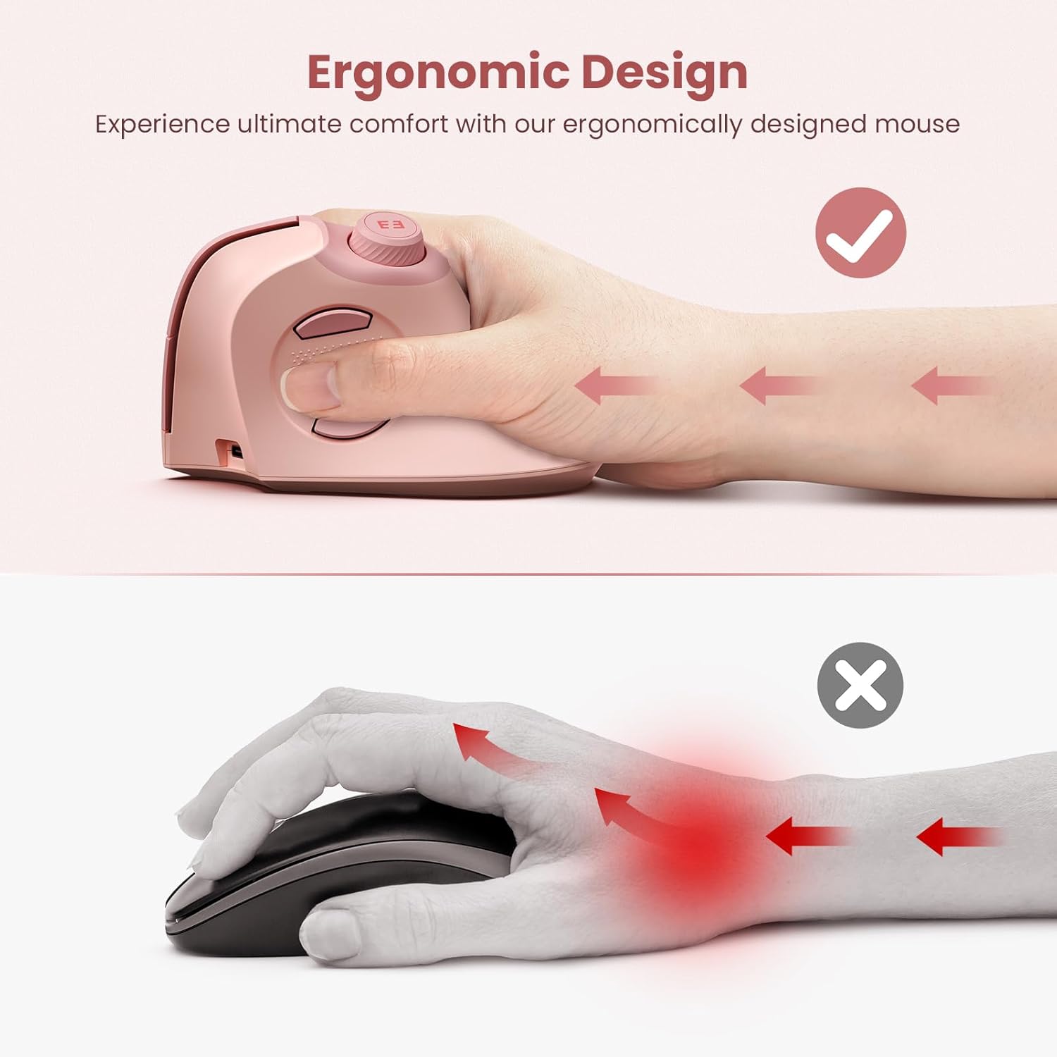 Mouse wireless ergonomico Blue - Ergonomic Mouse Vertical recensione e prezzo