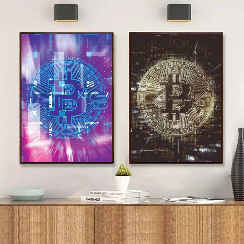 Poster Cyber Tech Circuit Gold - Tech Office Wallpaper recensione e prezzo