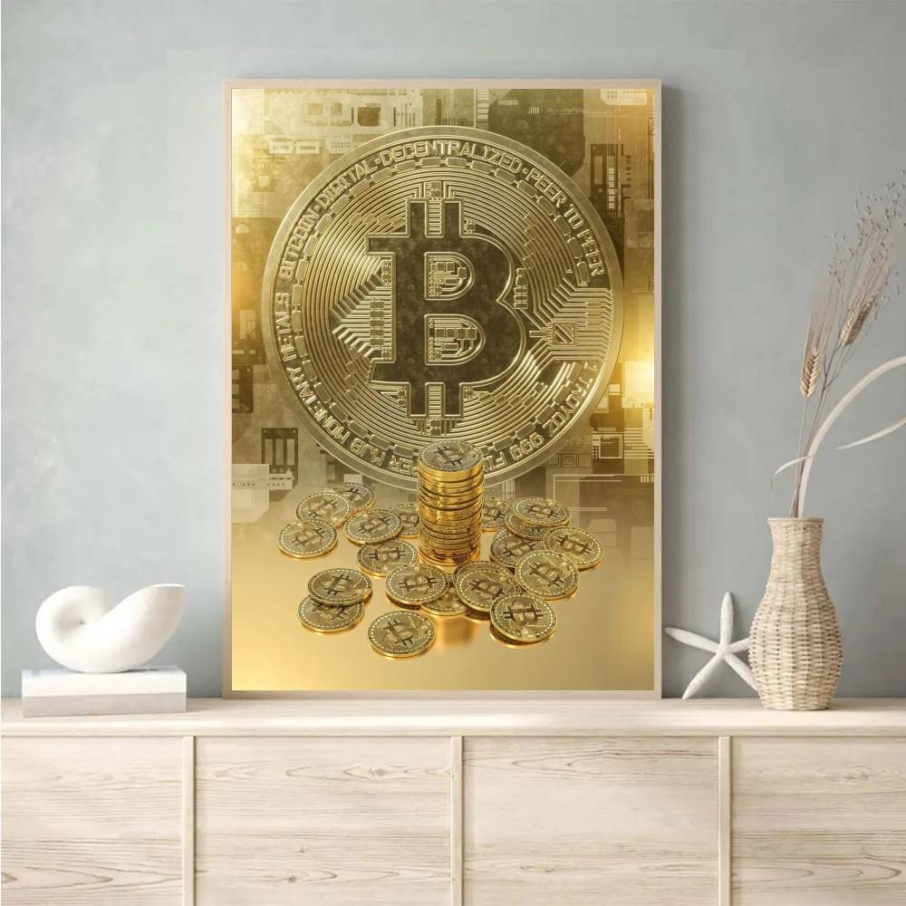 Poster Cyber Tech Circuit Gold - Tech Office Wallpaper recensione e prezzo
