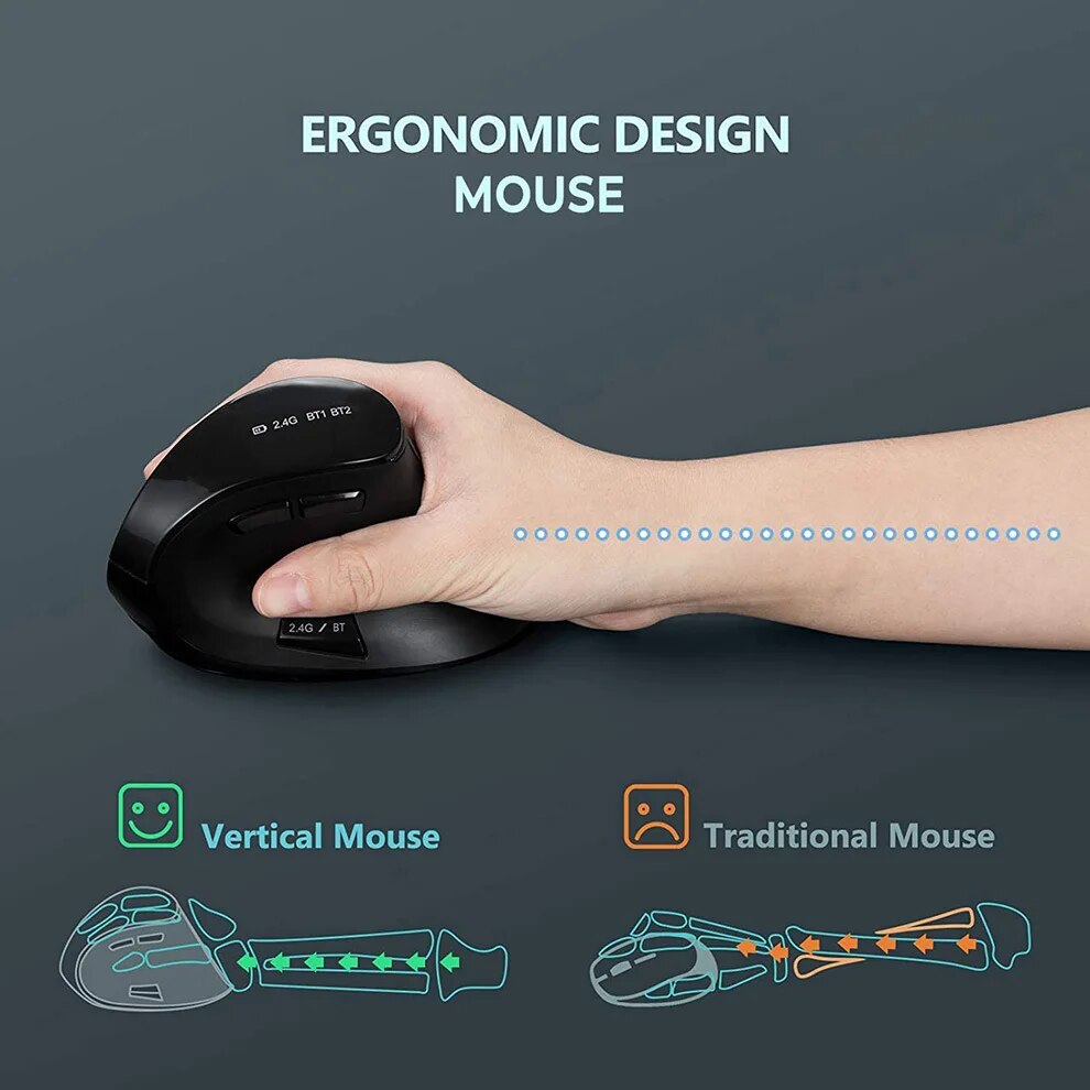 Mouse wireless JOMAA 2.4G Mous - Ergonomic Mouse Vertical recensione e prezzo